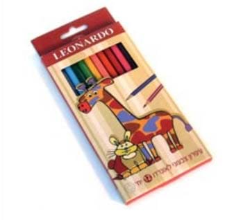 סט 12 עפרונות צבעוניים לאונרדו